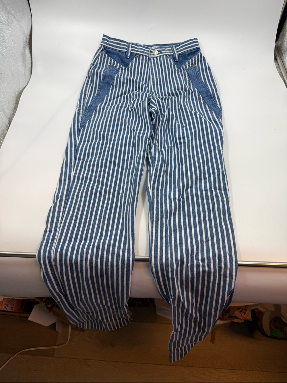 Vintage Roughriders Western Striped Jeans Woman Size 5/6